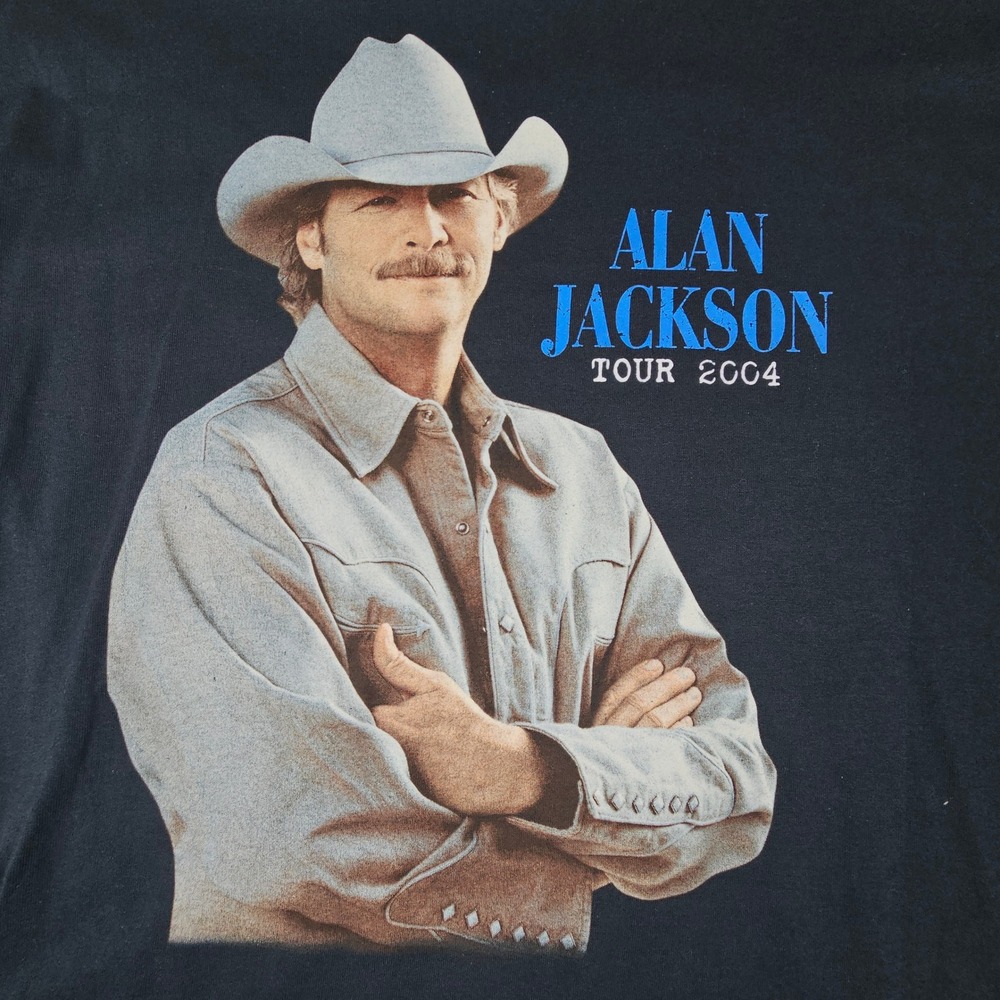 Vtg Alan Jackson Tour 2004 T-Shirt Mens XL Greatest Hits Vol II Concert